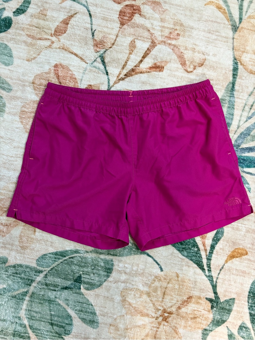 The North Face Magenta Active Athletic, Swim, Running Shorts